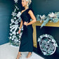 Danielle Shoulder Detail Midaxi Dress Black