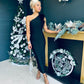 Danielle Shoulder Detail Midaxi Dress Black