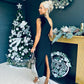 Danielle Shoulder Detail Midaxi Dress Black