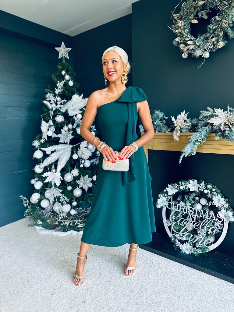 Forest green christmas sales dress