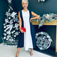 Tyra 2 Tone Occasion Dress Navy