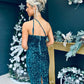 Adele Sequin Midi Dress Forest