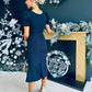 Lexi Detailed Occasion Dress Navy