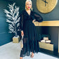 Lilli Lace Detailed Maxi Dress Black