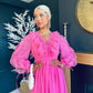 Lilli Lace Detailed Maxi Dress Pink