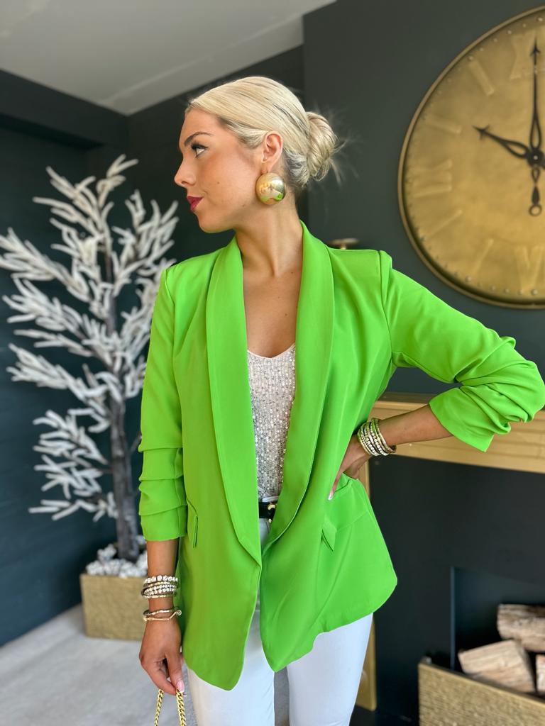 Green hotsell casual blazer