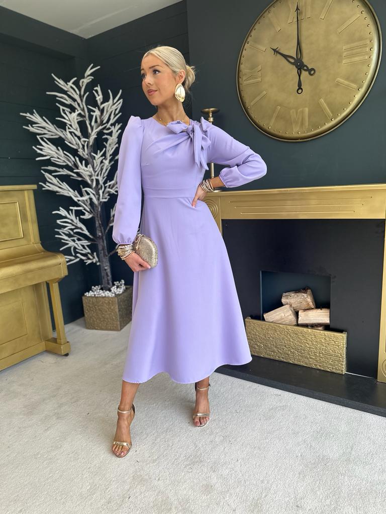 Lilac occasion hot sale dress