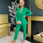 Melody Double Breasted Suit Green Pre Order 22 Feb