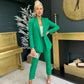 Melody Double Breasted Suit Green Pre Order 22 Feb