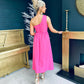 Ruth One Shoulder Occasion Dress Pink