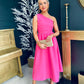 Ruth One Shoulder Occasion Dress Pink