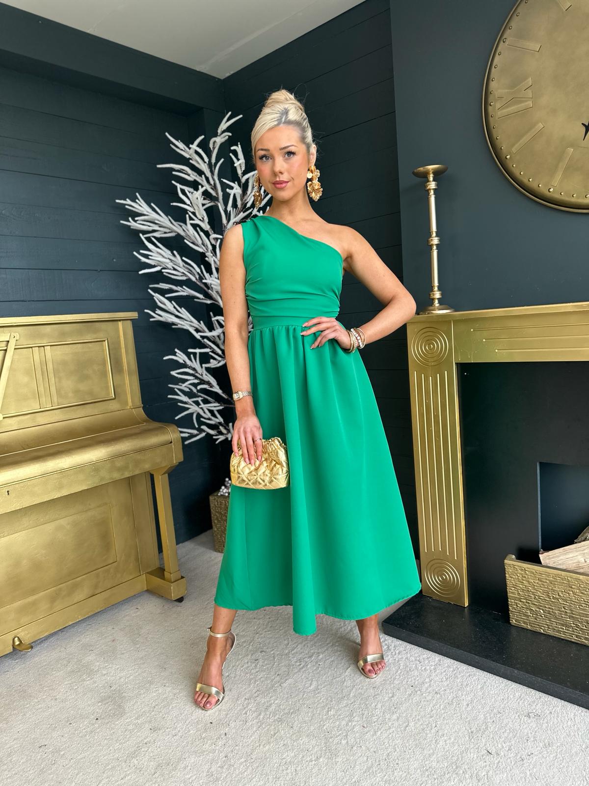 Green hotsell occasion dress