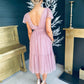 Delaney Occasion Midi Dress Blush