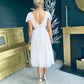Delaney Occasion Midi Dress Off White