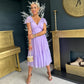 Delaney Occasion Midi Dress Lilac