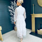 Gwyn Crochet Maxi Dress White