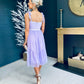 Annie Occasion Midi Dress Lilac
