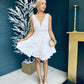 Tammy Lace Occasion Mini Dress White