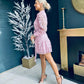 Lydia Crochet Mini Dress Blush