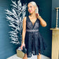 Tammy Lace Occasion Mini Dress Black