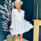 Stephanie Embellished Mini Dress White