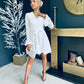 Stephanie Embellished Mini Dress White