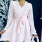 Stephanie Embellished Mini Dress Pwr Pink