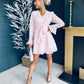 Stephanie Embellished Mini Dress Pwr Pink