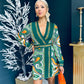 Brianna Midi Dress Abstract Green