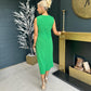Maire Occasion Midi Dress Emerald