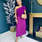 Kate Detailed Occasion Dress Plum