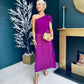 Kate Detailed Occasion Dress Plum