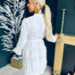 Beckie Crochet Mini Dress White