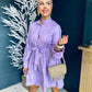Beckie Crochet Mini Dress Lilac