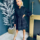 Beckie Crochet Mini Dress Black