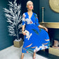 Dolores Pleated Midi Dress Royal Pre Order 1 May