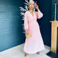 Skylar Pleated Midi Dress Powder Pink