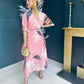 Dolores Pleated Midi Dress Powder Pink Pre Order 1 May