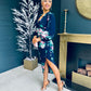 Elsa Long Sleeve Dress Navy Floral