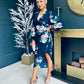 Elsa Long Sleeve Dress Navy Floral