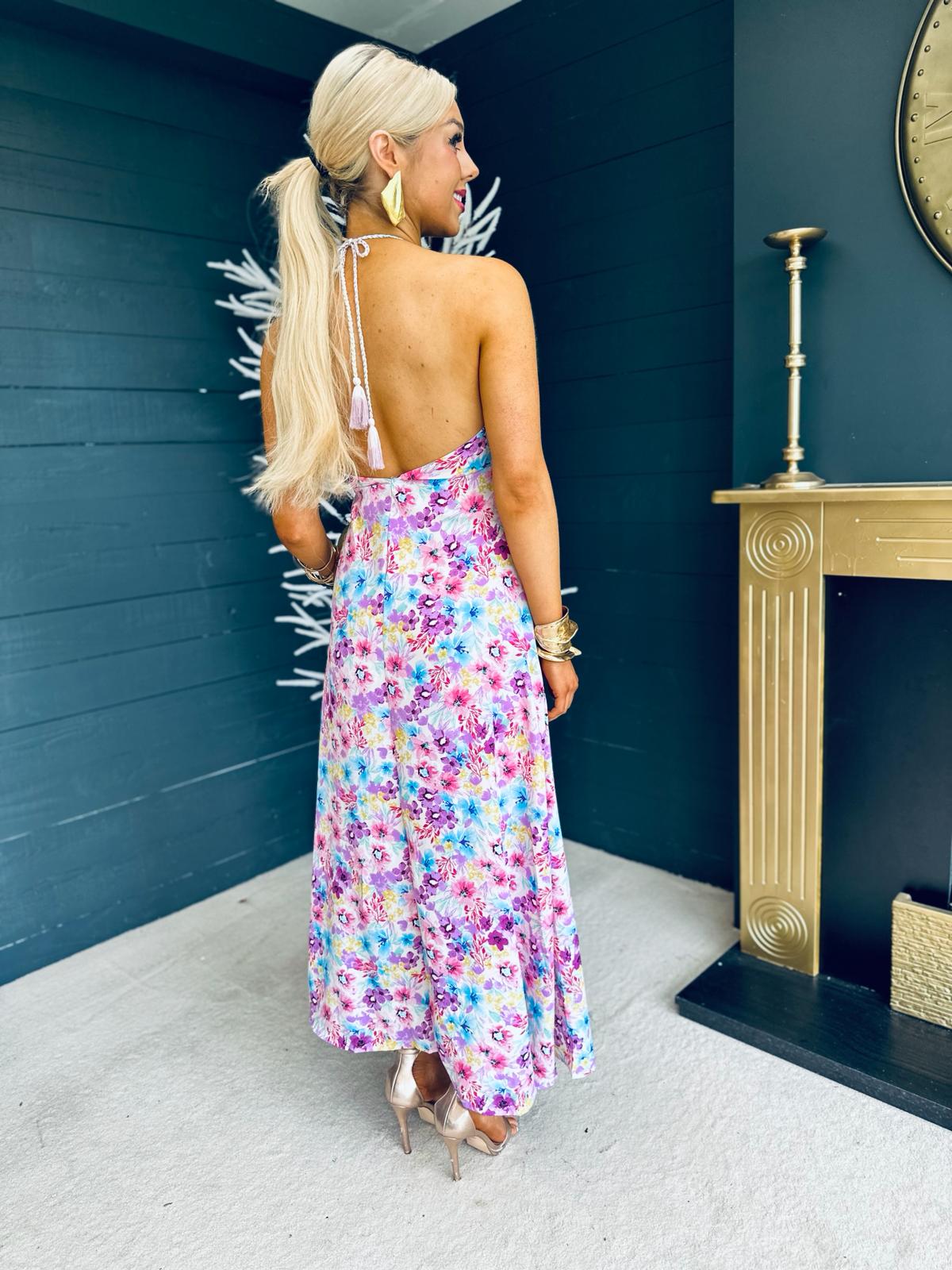 Nicole Slinky Midi Dress Lilac