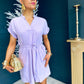 Renae Belted Mini Dress Lilac