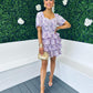 Julie Layered Mini Dress Lilac