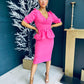Cameron Occasion Midi Dress Pink