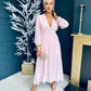 Cary Banded Maxi Dress Pwr Pink Pre Order 1 May