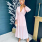 Cary Banded Maxi Dress Pwr Pink Pre Order 1 May