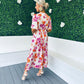 Patricia Knot Detail Midi Dress Floral