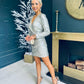 Brandy Sequin Mini Dress Silver