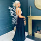 Prim Tiered Midi Dress Black