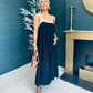 Prim Tiered Midi Dress Black